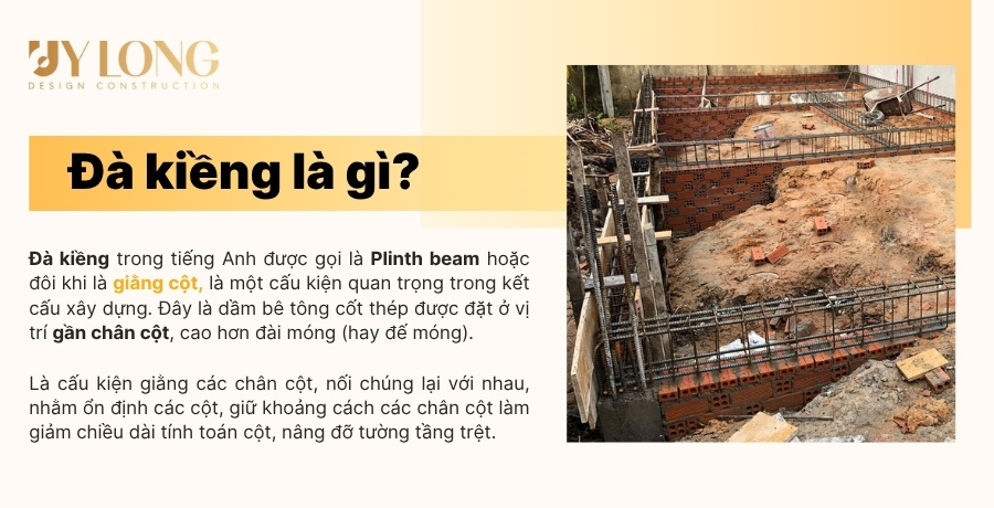 Đà kiềng bê tông cốt thép trong công trình dân dụng